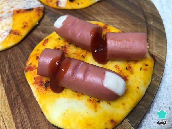 Recette de pizza d'Halloween - Étape 3