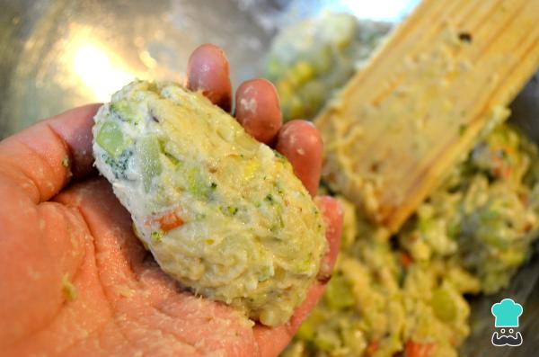 Recette de Croquettes de Légumes et Fromage - Étape 8