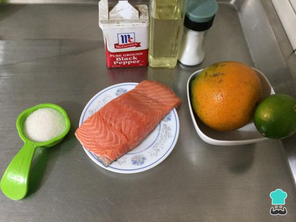 Recette de saumon sauce à l'orange - Étape 1