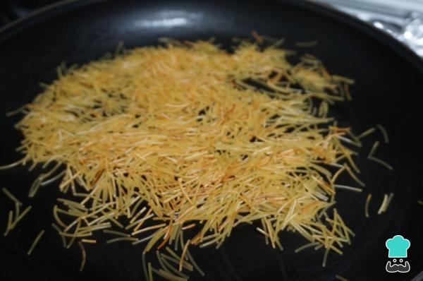 Recette de Fideuá de canard - Étape 1