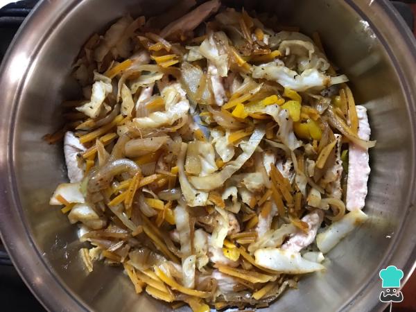 Recette de Chow mein au poulet - Étape 6