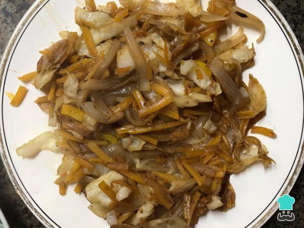 Recette de Chow mein au poulet - Étape 4
