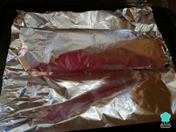 Recette de Rouleau de viande hachée enrobé de bacon - Étape 4