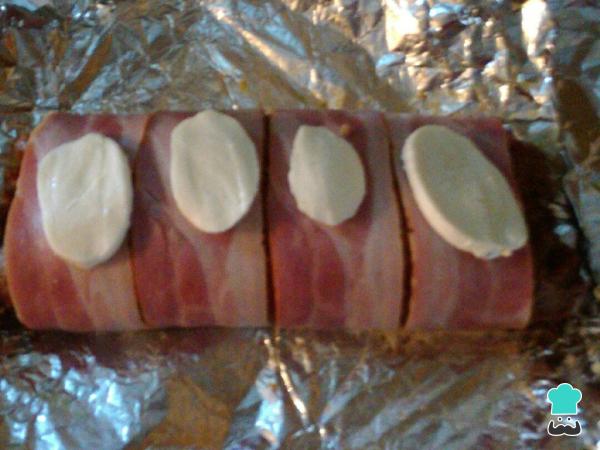 Recette de Rouleau de viande hachée enrobé de bacon - Étape 6