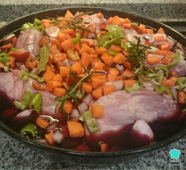 Recette Jarret de porc au vin rouge - Étape 1