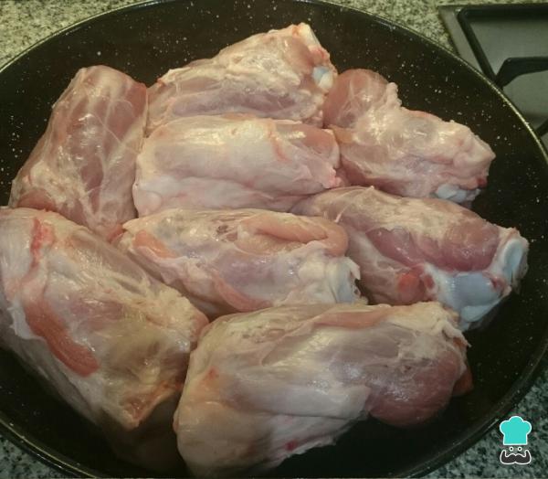 Recette Jarret de porc au vin rouge - Étape 2