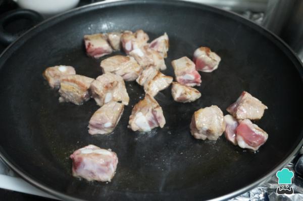 Recette de Fideuá à la viande - Étape 2