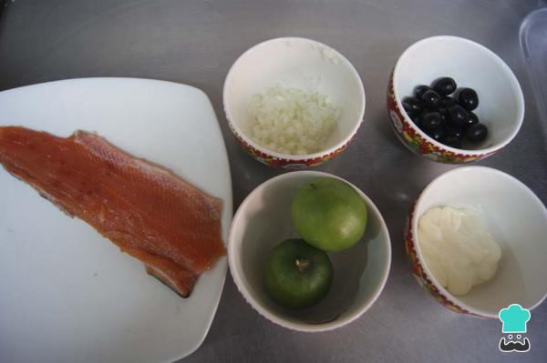 Recette Tiradito de truite - Étape 1