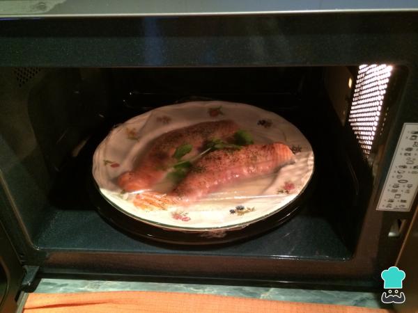 Recette de saumon au micro-ondes au citron - Étape 4