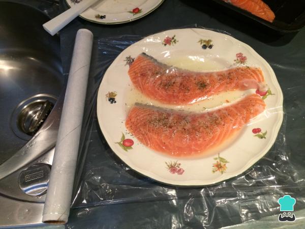 Recette de saumon au micro-ondes au citron - Étape 3