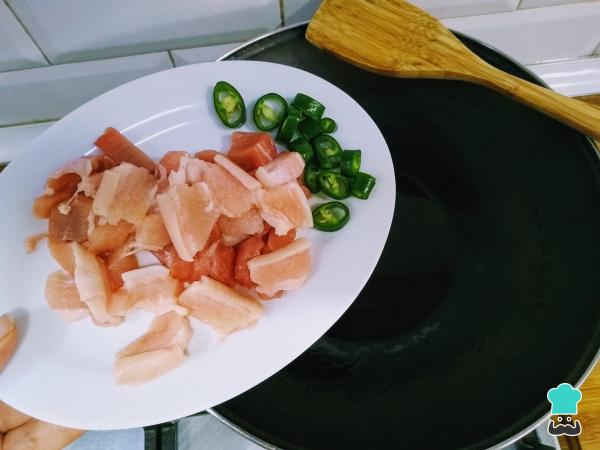 Recette Spaghetti amatriciana - Étape 2