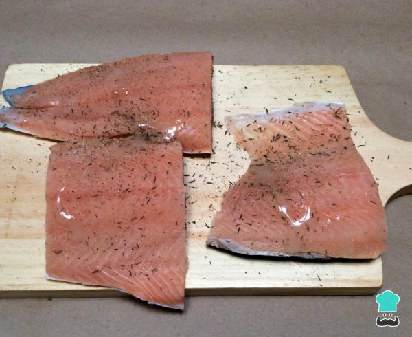 Recette de saumon grillé - Étape 2