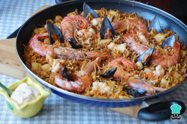 Recette Fideuá aux fruits de mer - Étape 12