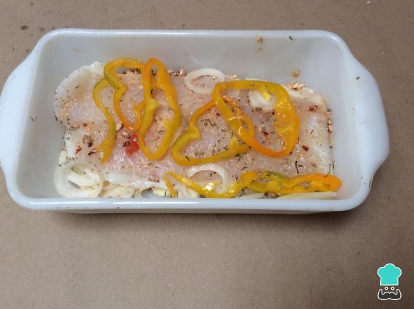 Recette de bar au four avec légumes - Étape 5