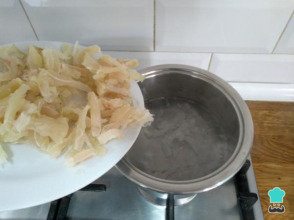 Recette de Cannellonis de Morue - Étape 2