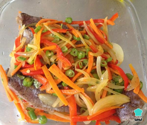 Recette de Sole aux légumes au four - Étape 7