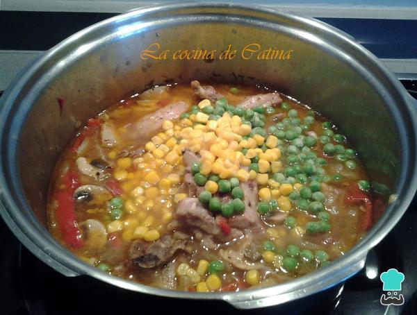 Recette d'agneau mijoté aux petits pois - Étape 4