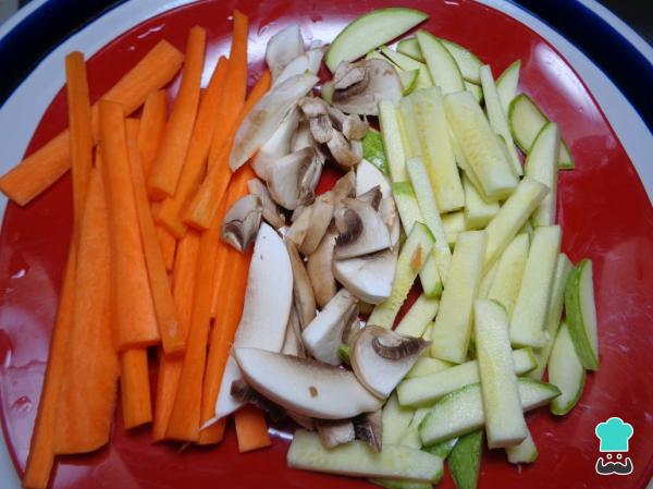 Recette de Steak farci aux légumes au four - Étape 2