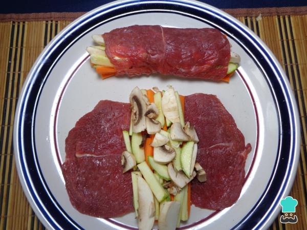 Recette de Steak farci aux légumes au four - Étape 4