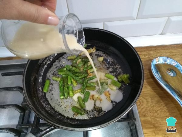 Recette de pâtes aux asperges - Étape 3
