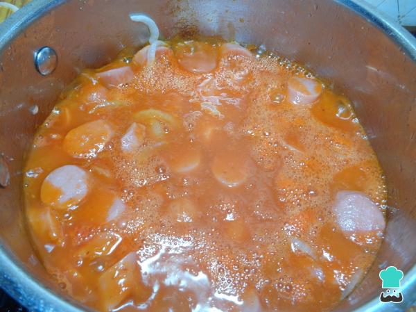 Recette de saucisses Enchipotlada pour enfants - Étape 7