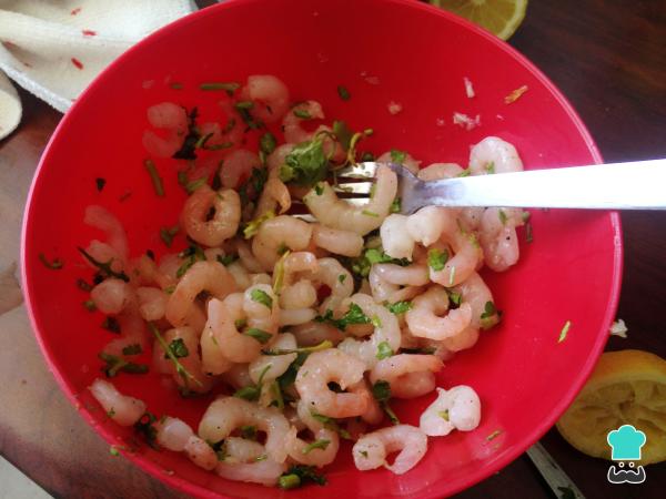 Recette de Fettuccine aux crevettes - Étape 3