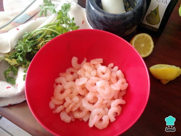 Recette de Fettuccini aux crevettes - Étape 2