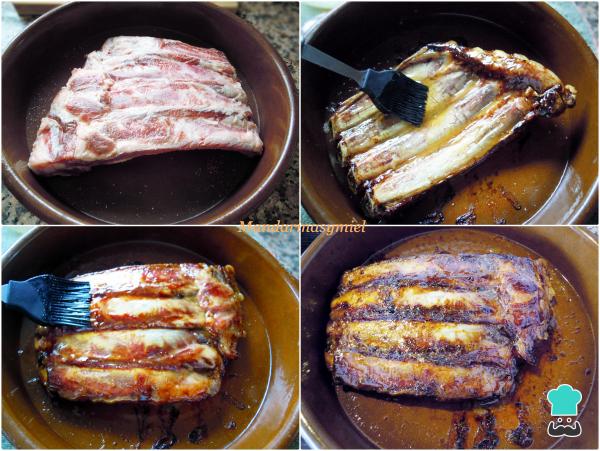 Recette de Côtes levées au four au miel et à la moutarde - Étape 2