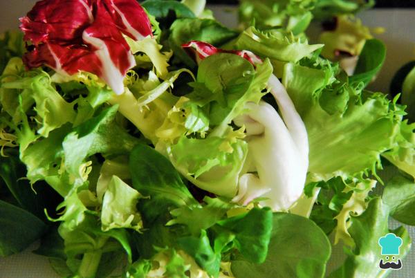 Recette de salade au chèvre et bacon - Étape 1