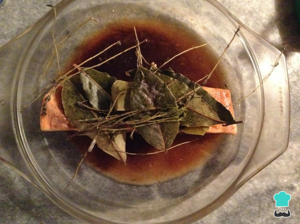 Recette de Saumon mariné au soja - Étape 3