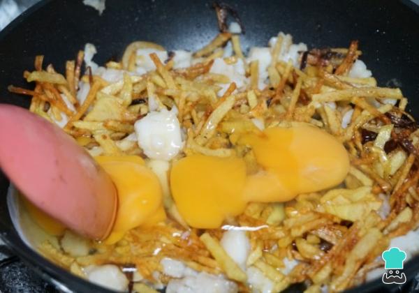 Recette de Morue dorée (bacalhau à brás) - Étape 7