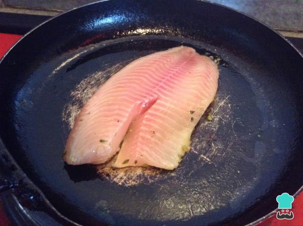 Recette de bar grillé - Étape 2