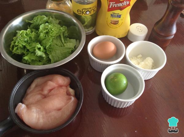 Recette de salade César au poulet – Étape 1