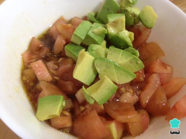 Recette Salade de cresson, tomates et avocat - Étape 5