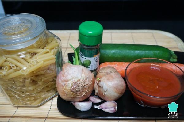 Recette de Macaroni aux légumes - Étape 1