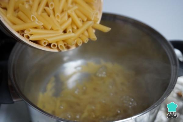 Recette de Macaroni au chorizo ​​et bacon - Étape 2