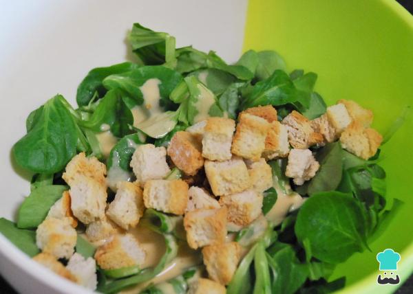 Recette de salade César au cresson - Étape 4