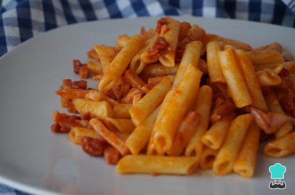 Recette de Macaroni au chorizo ​​et bacon