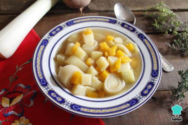 Recette de Porrusalda au potiron