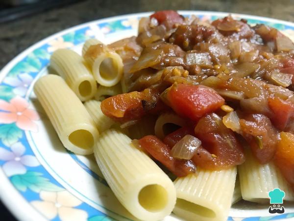 Recette de Rigatoni à la sauce amatriciana
