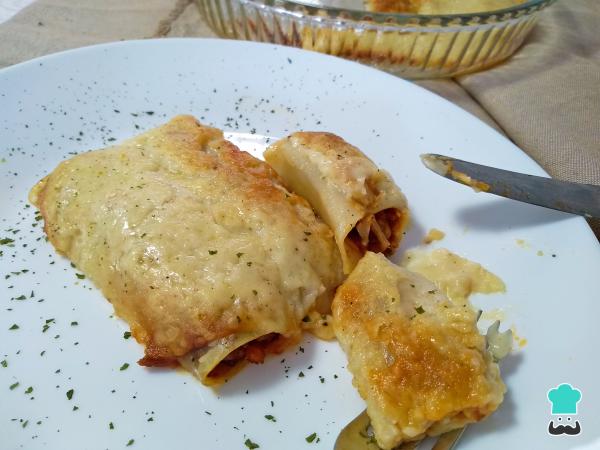 Recette de cannellonis de morue