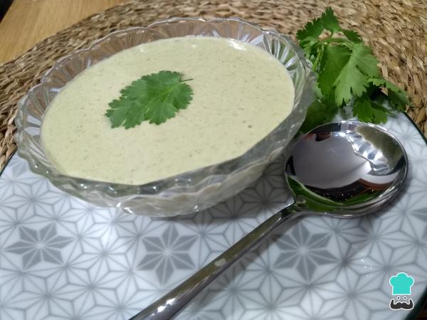 Recette de crème à la coriandre
