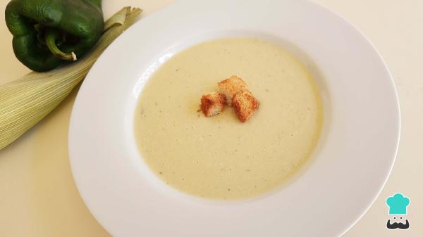 Recette de crème de maïs au Poblano