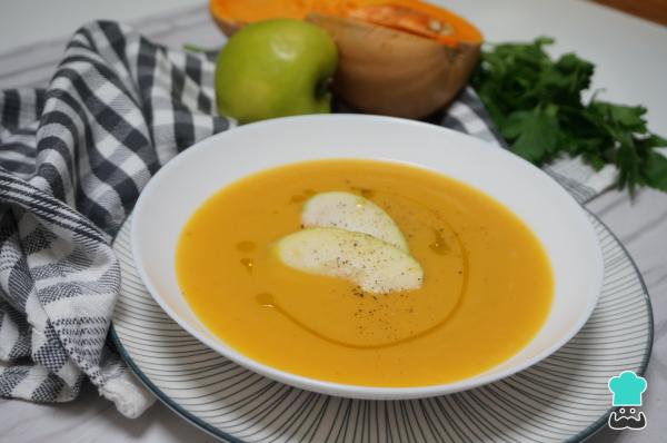 Recette de crème de potiron et de pomme