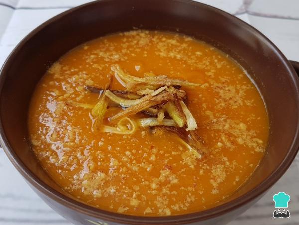 Recette de crème de potiron et poire