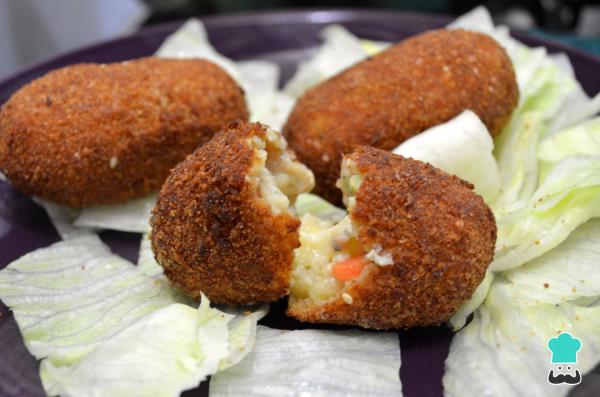Recette de croquettes de légumes et fromage
