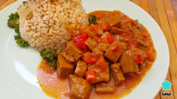 Recette de curry de seitan aux légumes