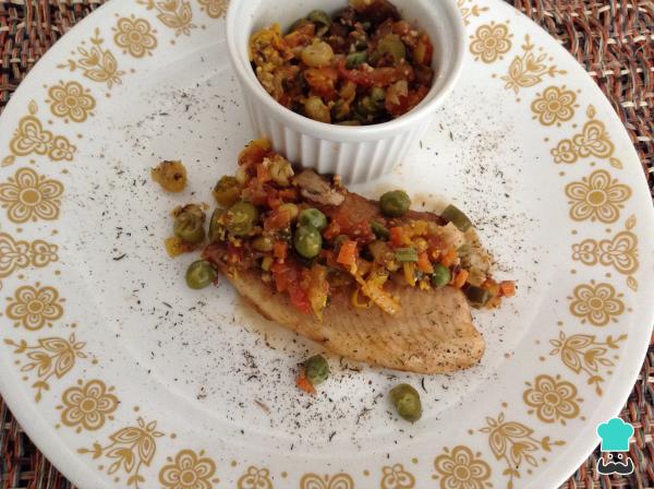 Recette de daurade au four aux légumes