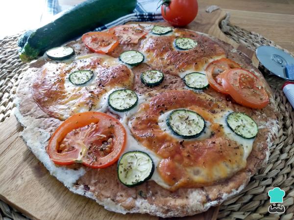 Recette de pizza aux courgettes