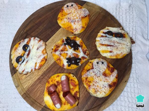 Recette de pizza d'Halloween
